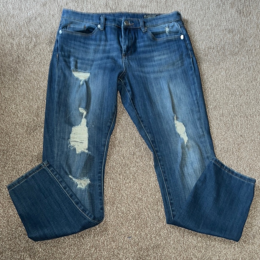 BlackNYC distressed skinny classic jeans